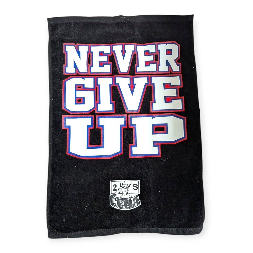 WWE John Cena Never Give Up Rally Towel 18x11 from Legacy Set 2022‎